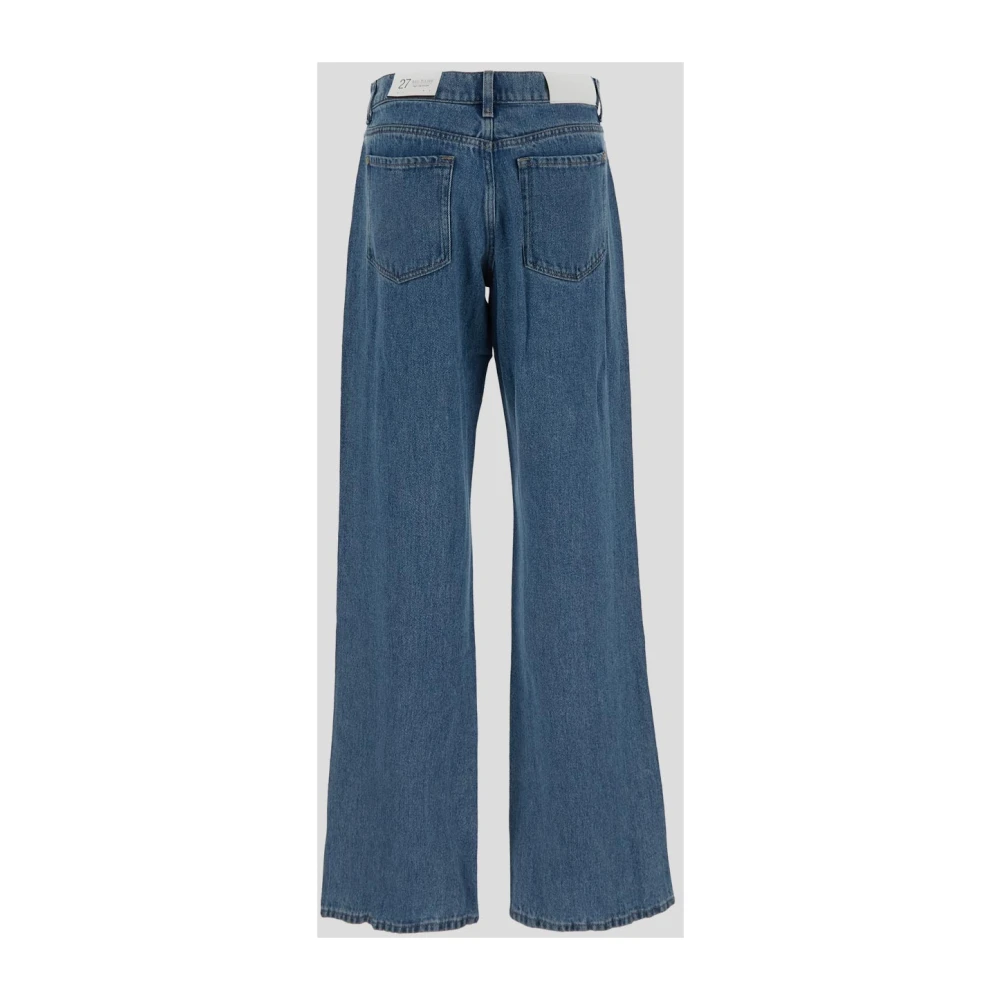 7 For All Mankind Lyocell Broek Blue Dames