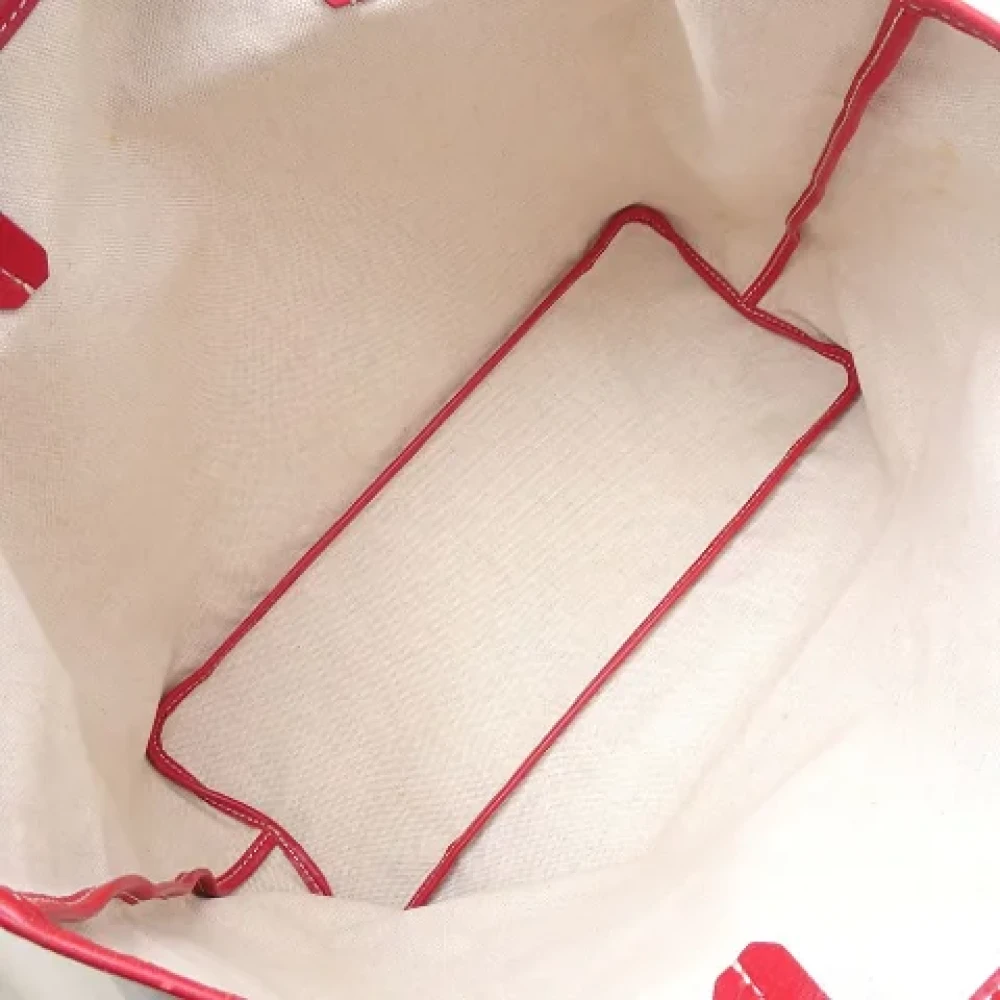 Goyard Vintage Pre-owned Canvas handbags Red Dames