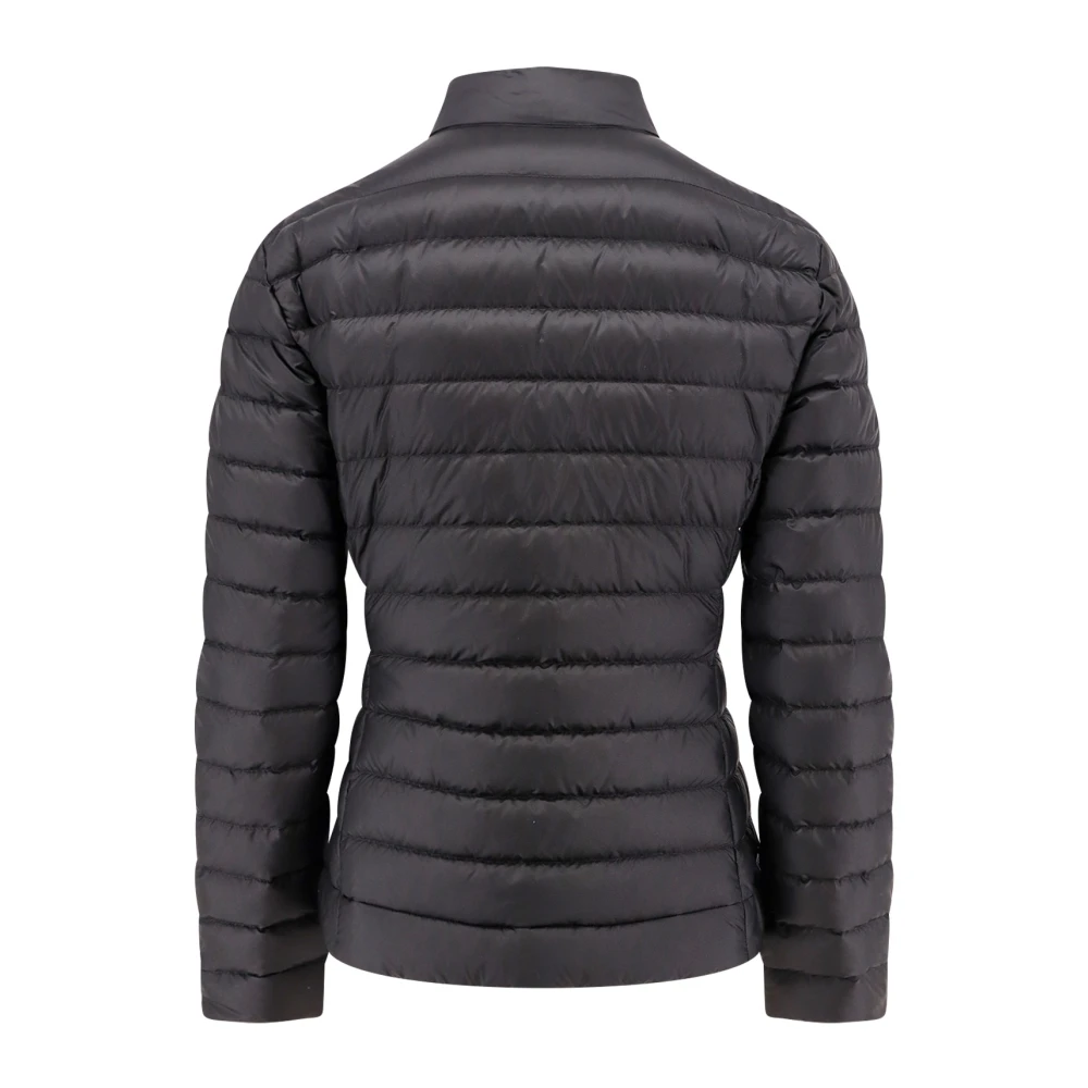 Moncler Nylon donsjack met ritssluiting Black Dames