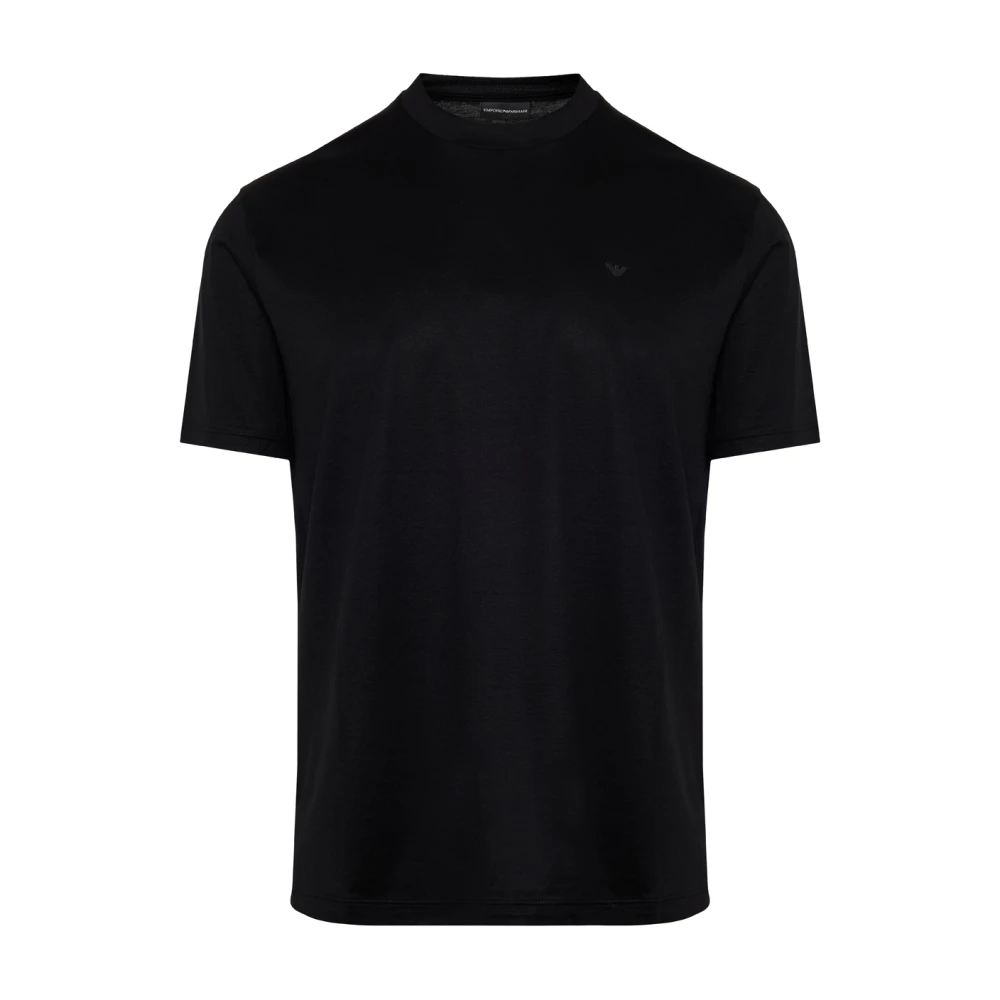 Emporio Armani Logo T-Shirt Upgrade Stijlvol Casual Black Heren