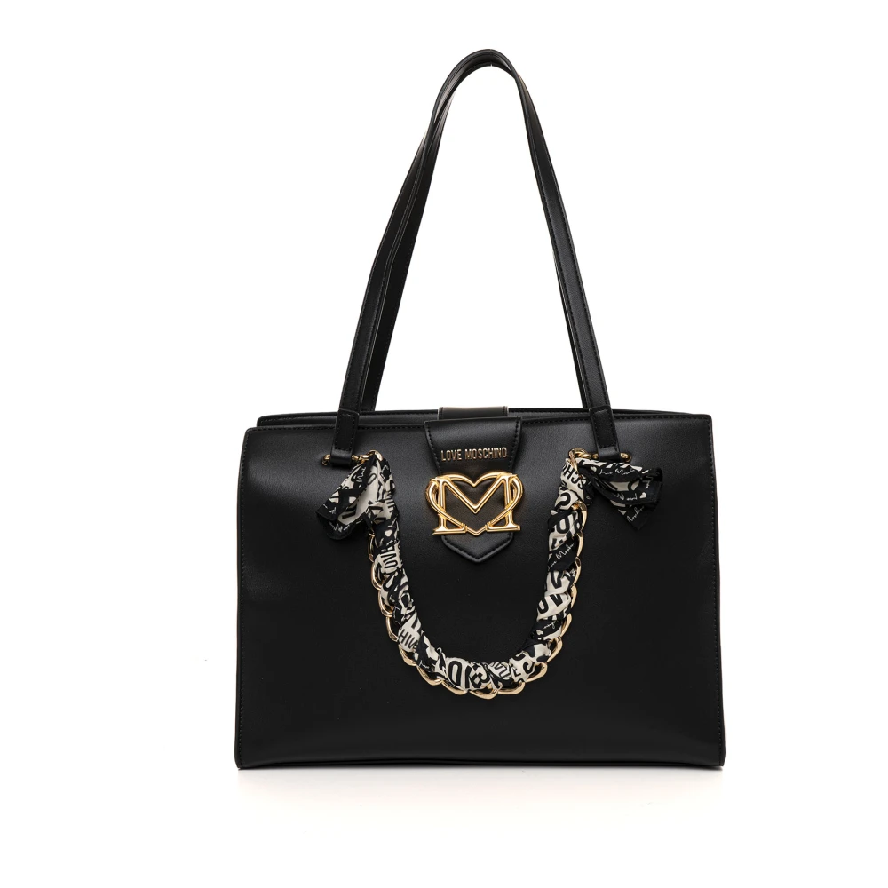 Love Moschino Stijlvolle Shopper met Ritssluiting Black Dames