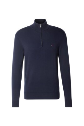 blue-mock-neck-half-zip-sweater