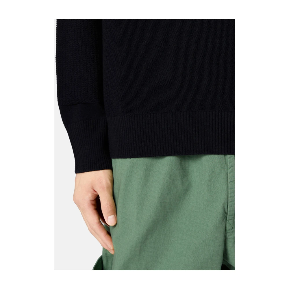 Stone Island Blauwe Trui met Polokraag Blue Heren