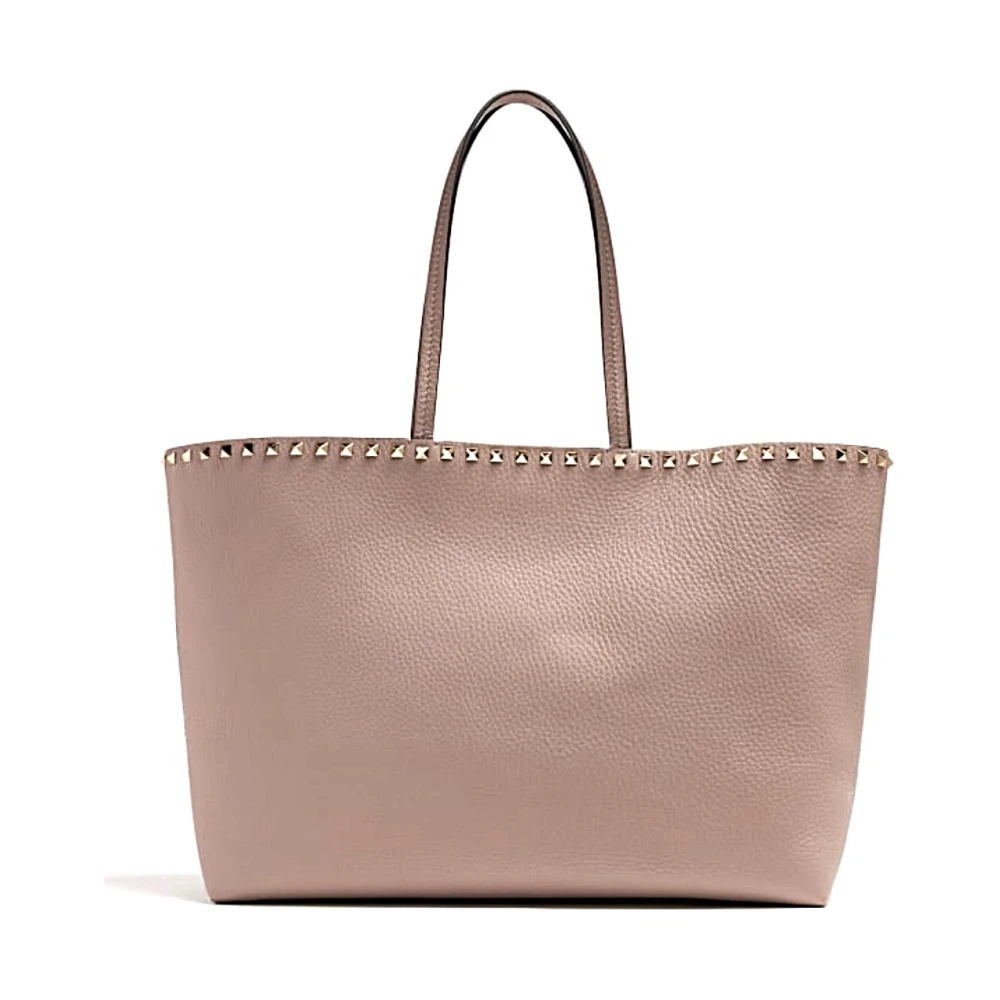 Valentino Garavani Roze Rockstud Leren Tote Tas Pink Dames