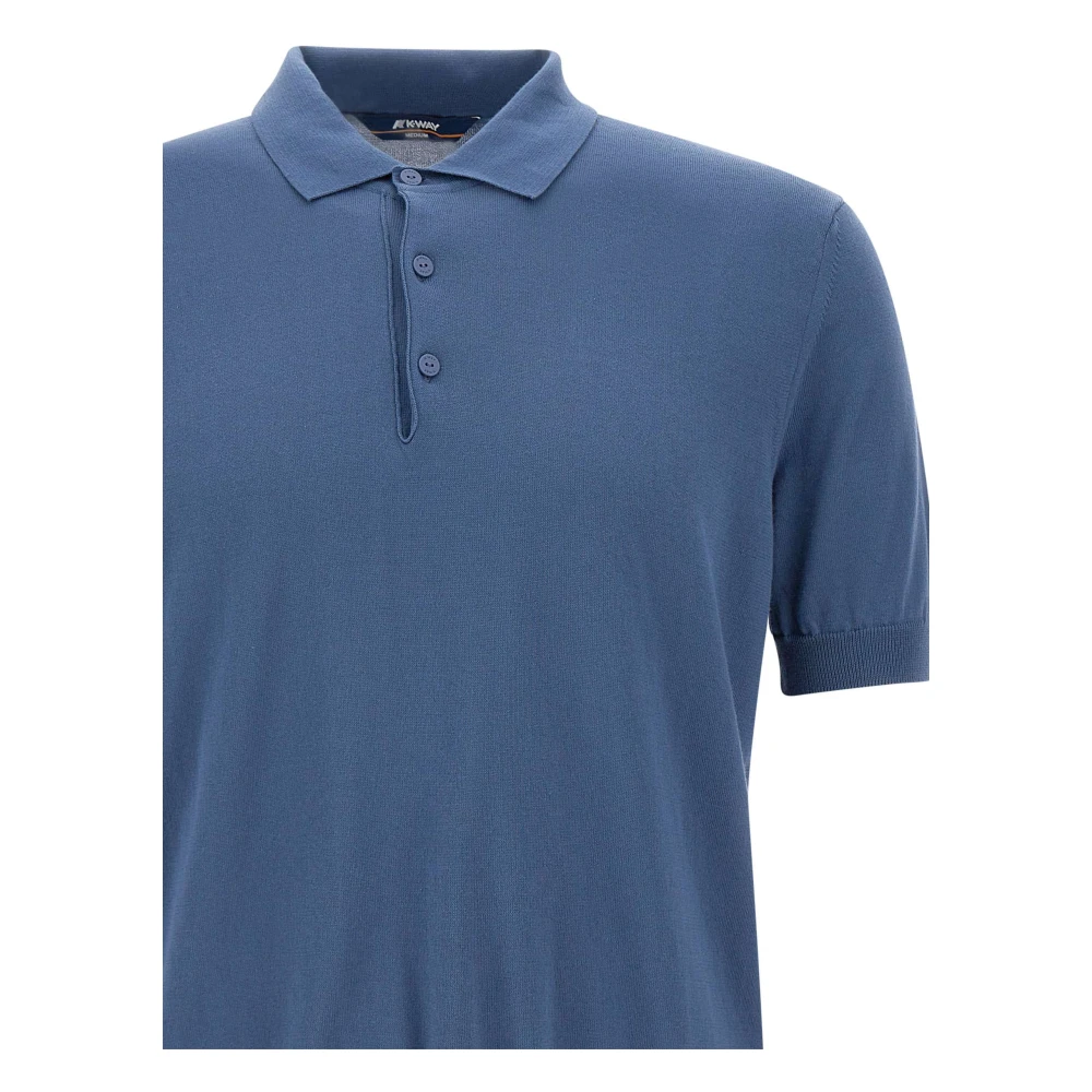 K-way Heren Polo Shirt Collectie Blue Heren