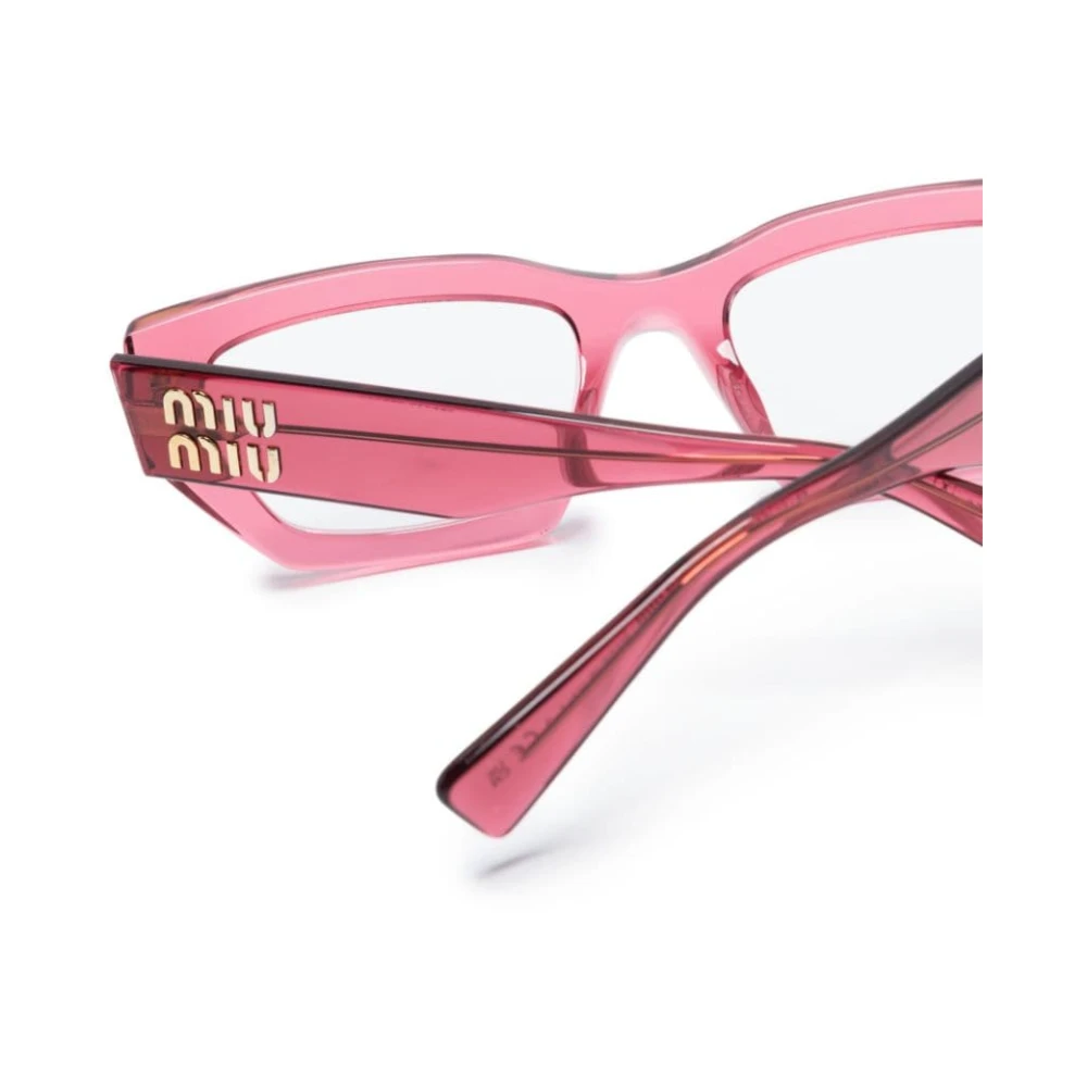 Miu Rode Optische Bril voor Dagelijks Gebruik Red Dames