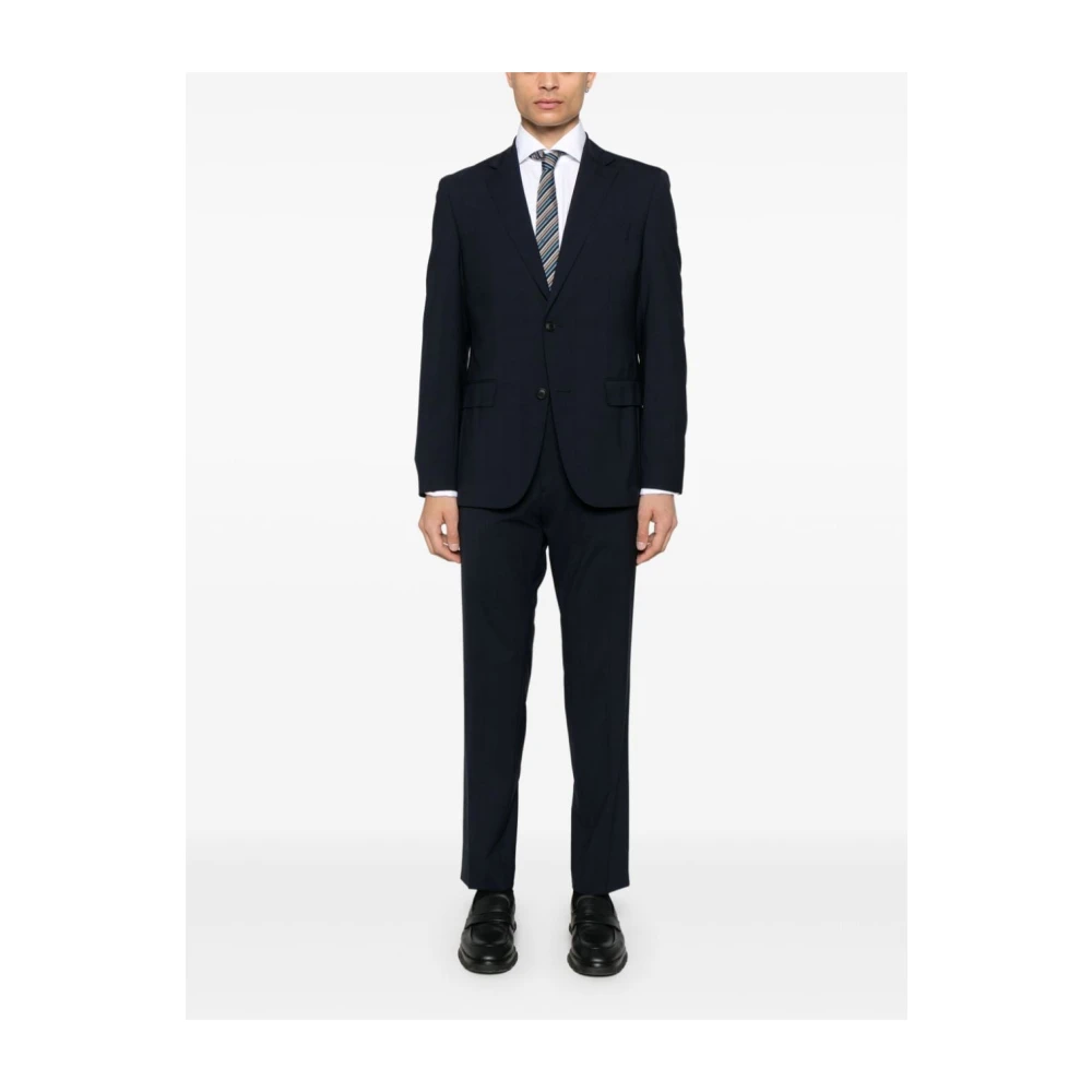 Hugo Boss Blauwe Jurk Set Met Revers Blue Heren