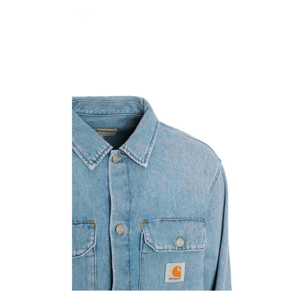 Carhartt WIP Harvey Overshirt Blue Heren