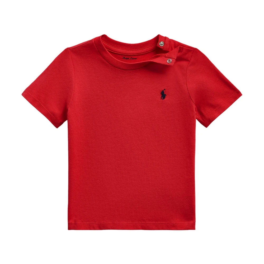 Ralph Lauren Boys Red T-Shirt - Kids Short Sleeve T-Shirts - 18 M - Kids