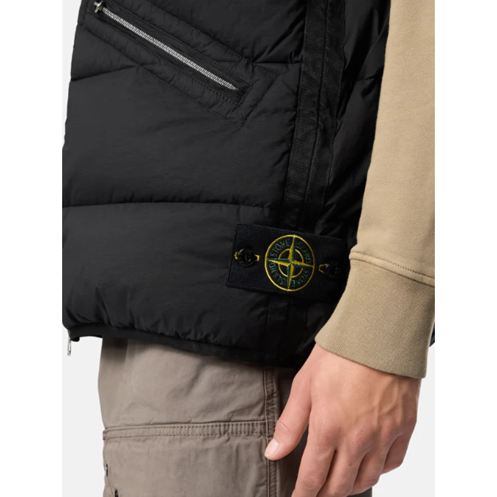 Stone Island Seamless Tunnel Nylon Down Gilet Black Heren