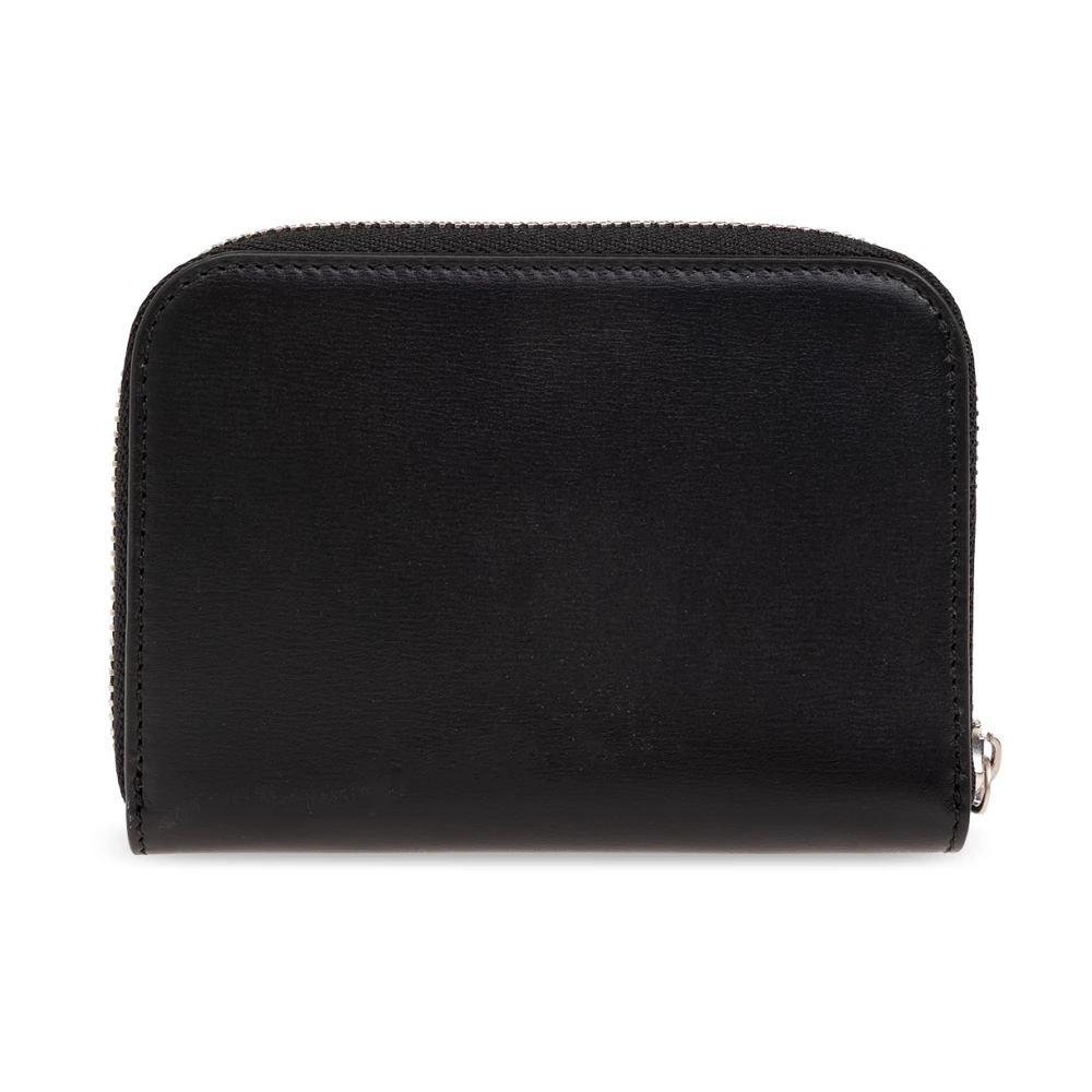 Salvatore Ferragamo Leren kaarthouder Black Heren