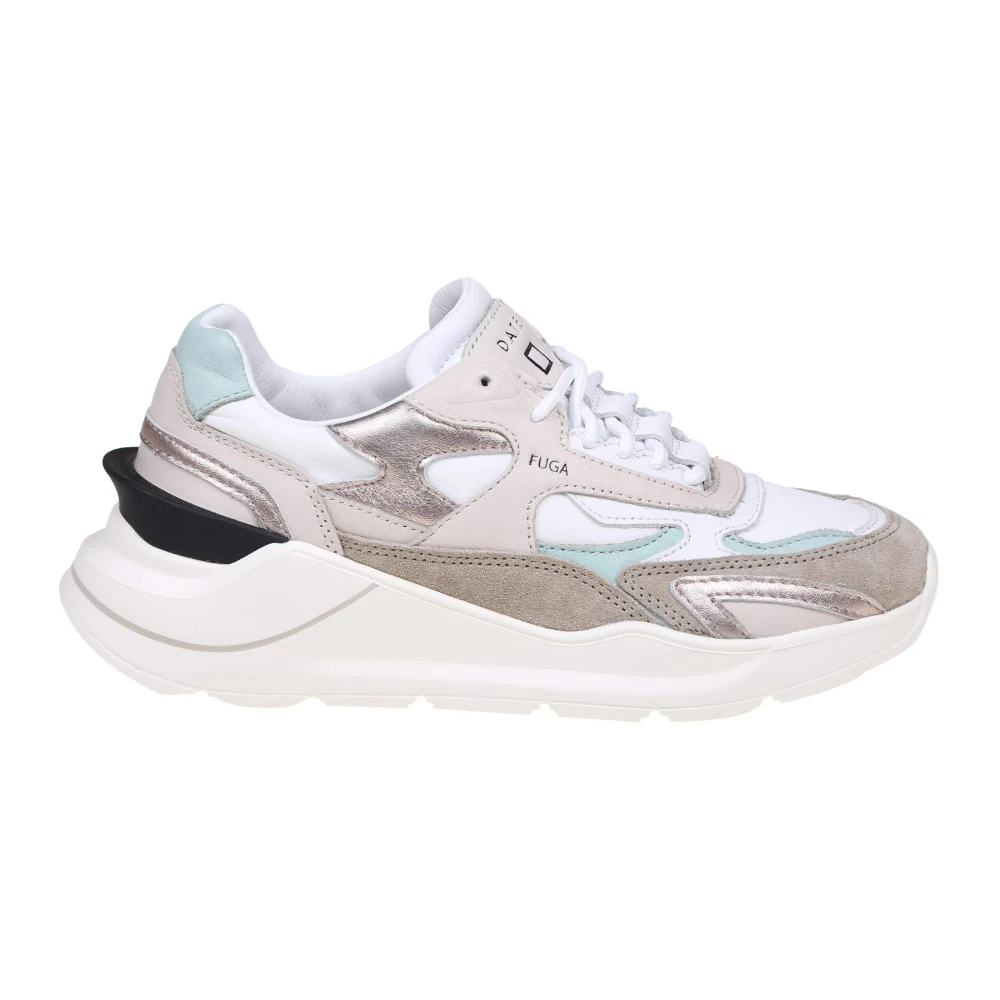 D.a.t.e. Fuga Nylon Crème Sneakers Dames Schoenen Veelkleurig Multicolor
