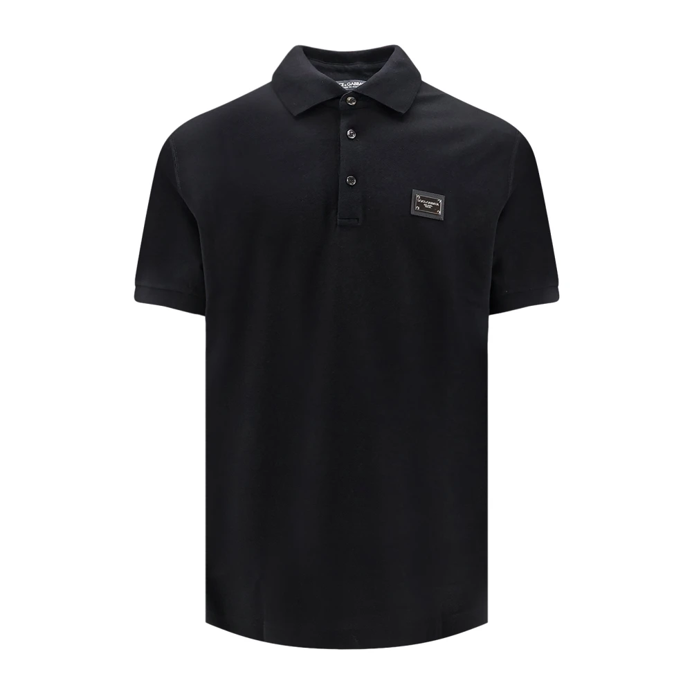 Dolce & Gabbana Men's Black Classic Collar Polo Shirt - Polo Shirts - M - Tops