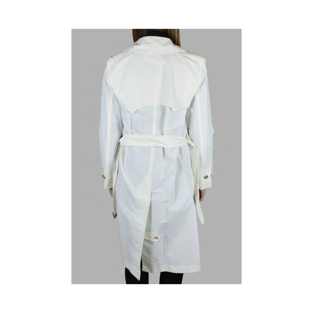 Ralph Lauren Stijlvolle Witte Trenchcoat White Dames