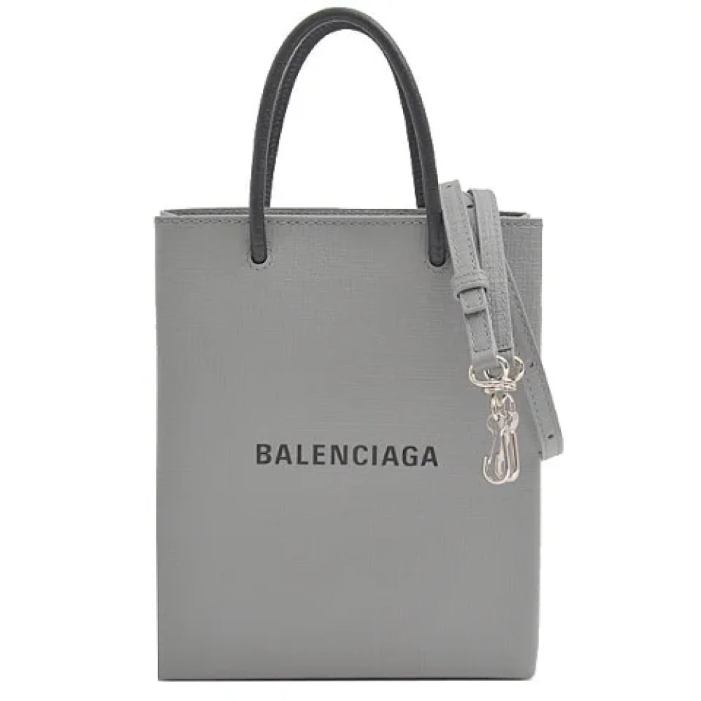 Balenciaga Vintage Pre-owned Leather balenciaga-bags Gray Dames