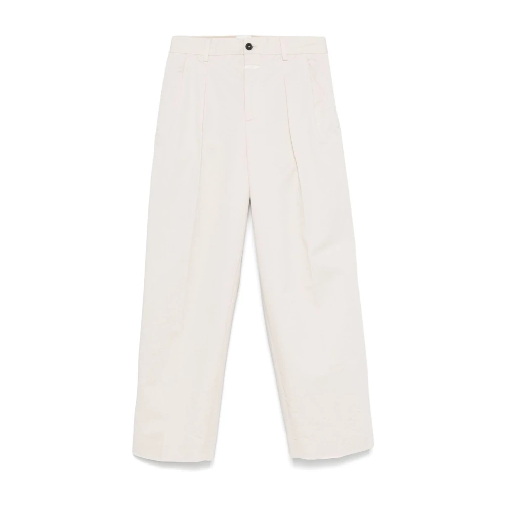 Closed Beige Straight Trousers, Female, W24, Straight Trousers