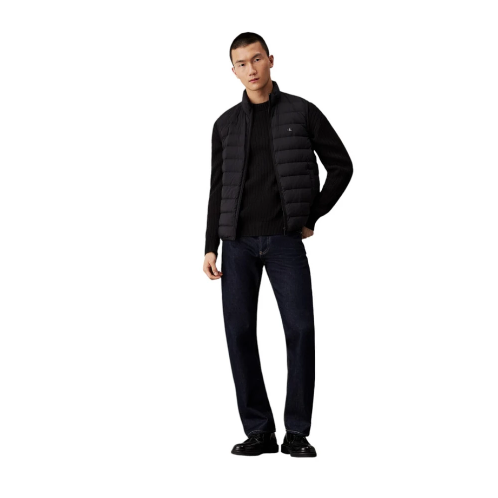 Calvin Klein Jeans Stijlvolle Mouwloze Jas voor Mannen Black Heren