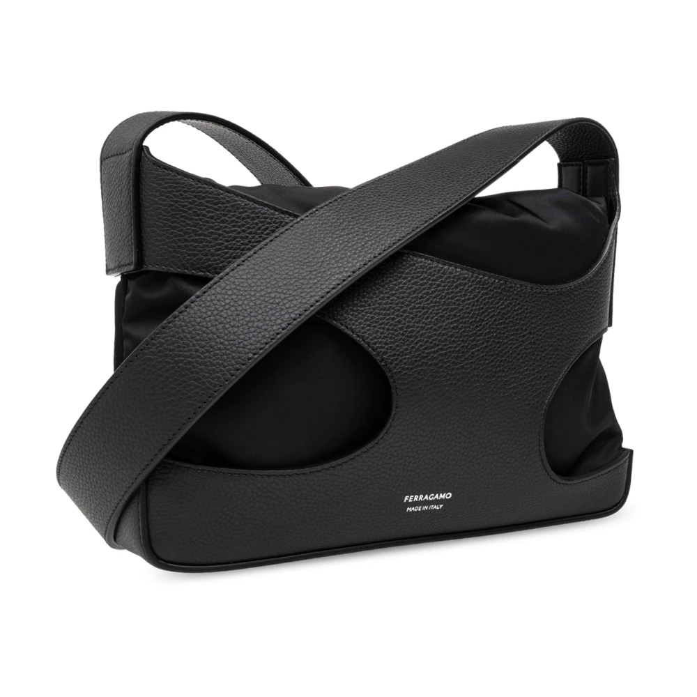Salvatore Ferragamo Schoudertas Black Heren