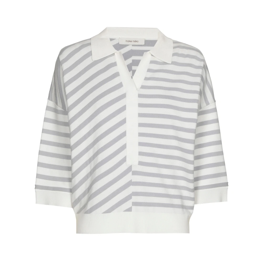 Marie Méro Gestreept Poloshirt Losse Pasvorm Multicolor Dames