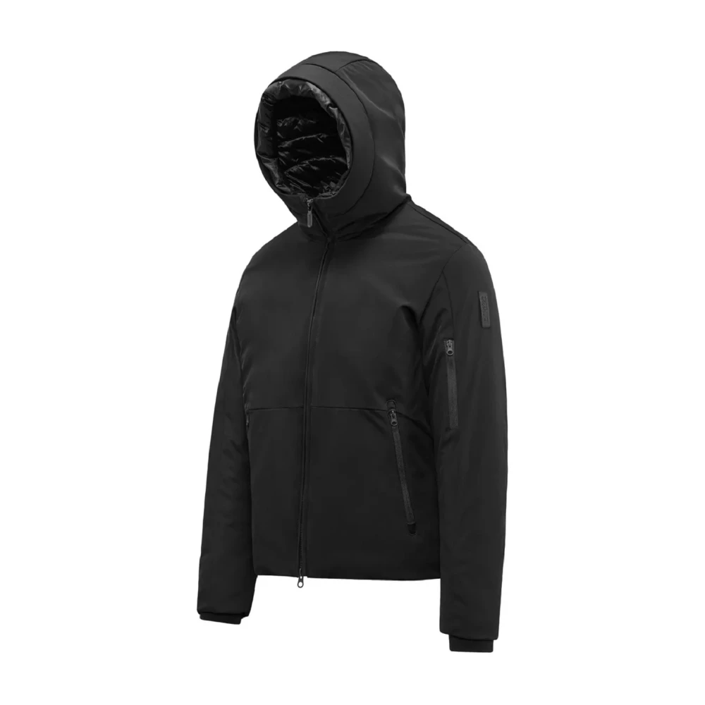 BomBoogie Winterjas Zwart Minimalistisch Design Black Heren