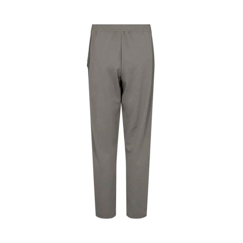 Soyaconcept Comfortabele khaki broek met elastische taille Green Dames
