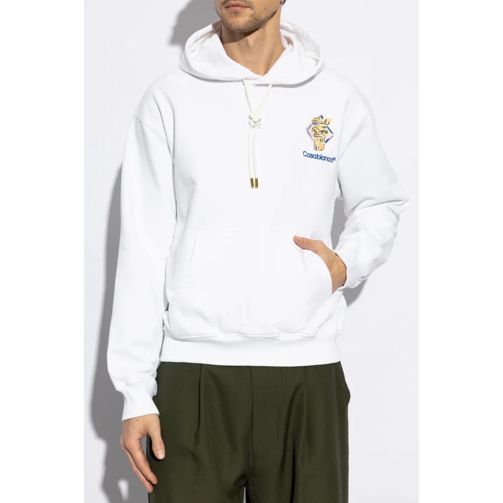 Casablanca Sweatshirt met logo White Heren