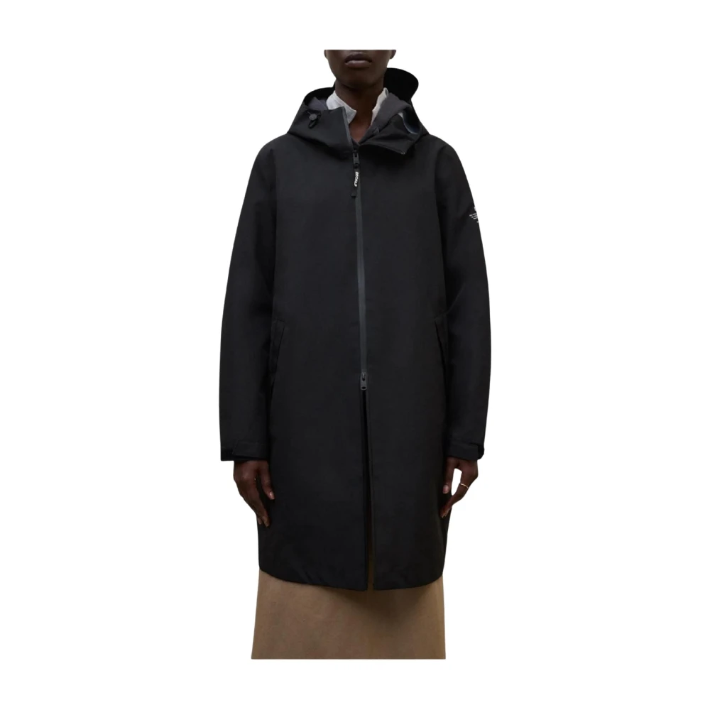 Ecoalf Women's Black Neve Parka - Parkas - M - Coats