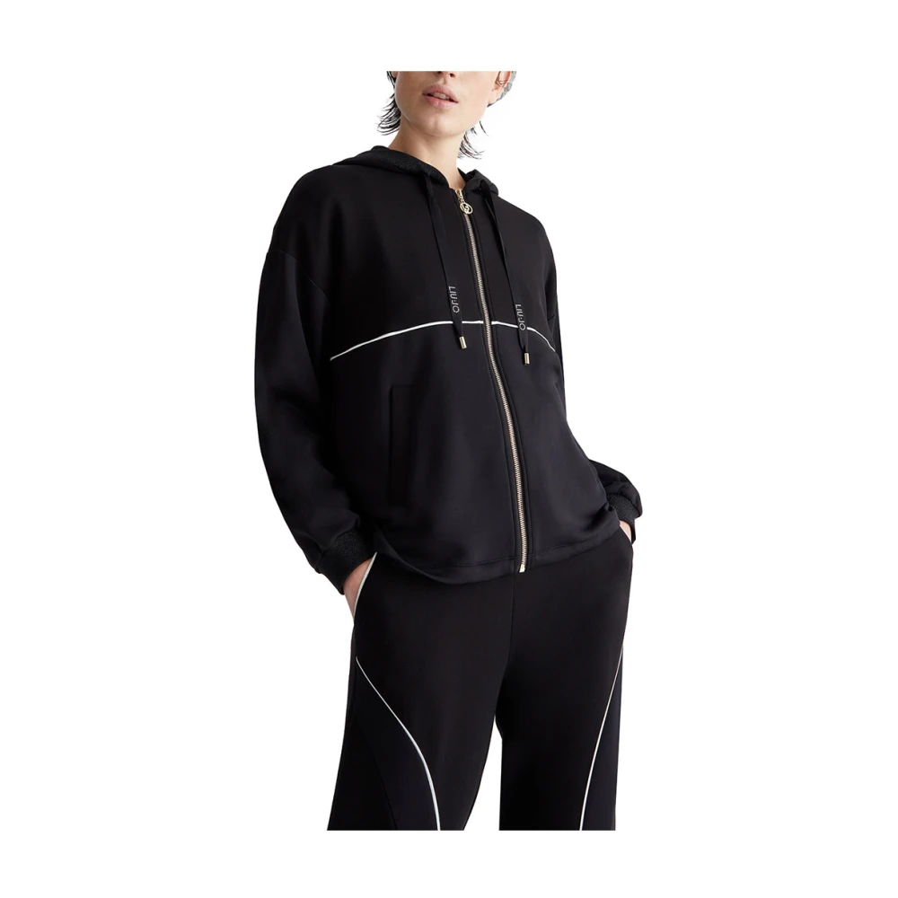 Liu Jo Zwarte Trui Elegante Stijl Black Dames