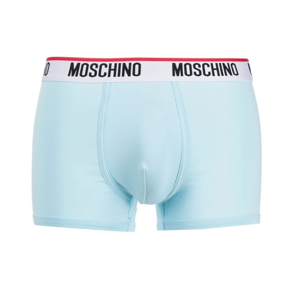 Moschino Mannen Brons-Design Ondergoed Blue Heren