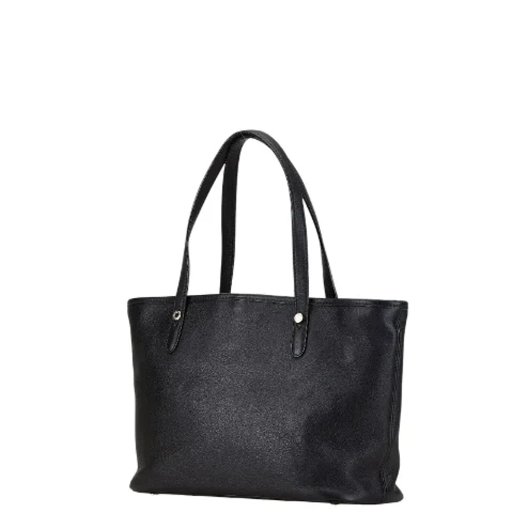 Bvlgari Vintage Pre-owned Leather handbags Black Dames