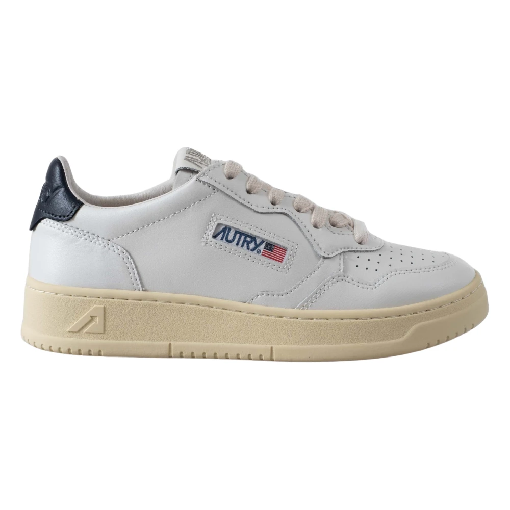 Autry Vintage stijl leren lage sneakers Dames Schoenen Wit