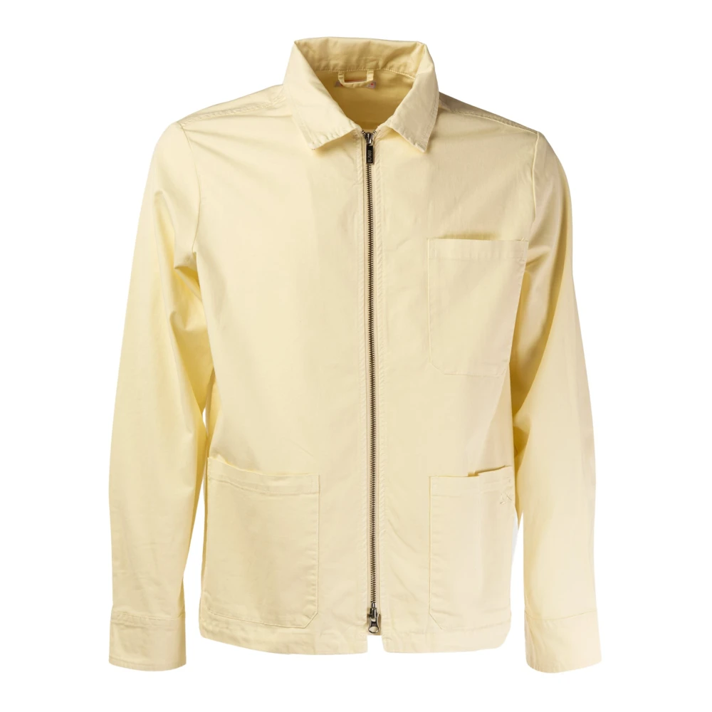 Sun68 Casual Herenjas Wit Zomer Beige Heren