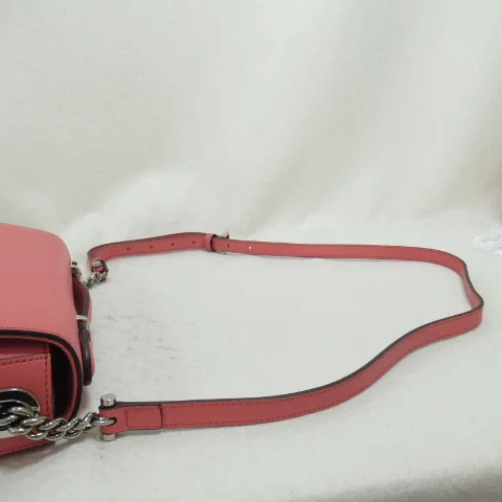 Gucci Vintage Pre-owned Leather crossbody-bags Pink Dames