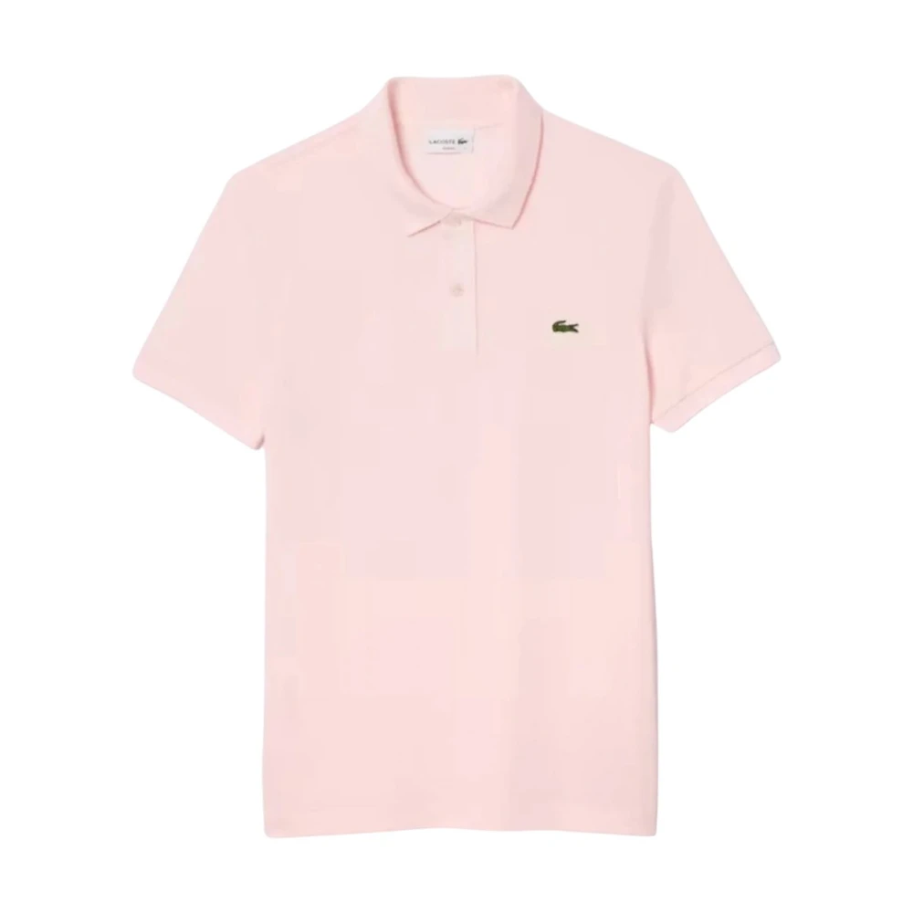 Lacoste Men's Pink Polo Shirts, 2XL, Ribbed Polo Shirt Slim Fit