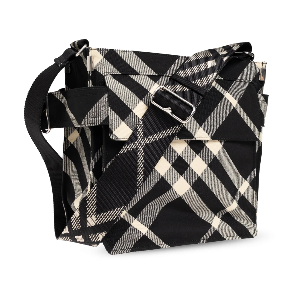 Burberry Check schoudertas Black Heren