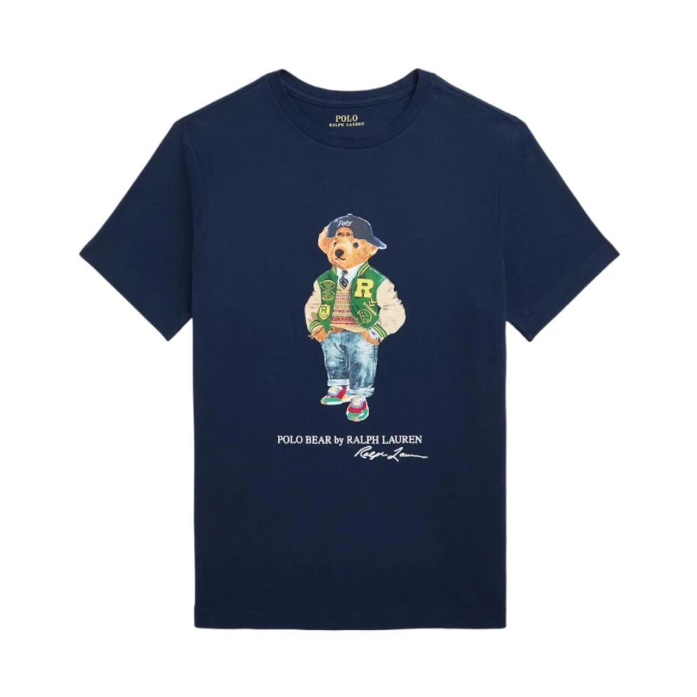 Polo Ralph Lauren Navy Bear Polo Shirt Blue, Pojke