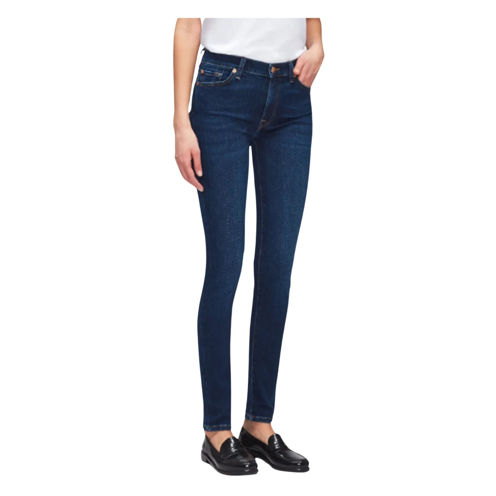 7 For All Mankind Skinny jeans Super Stretch Blue Dames