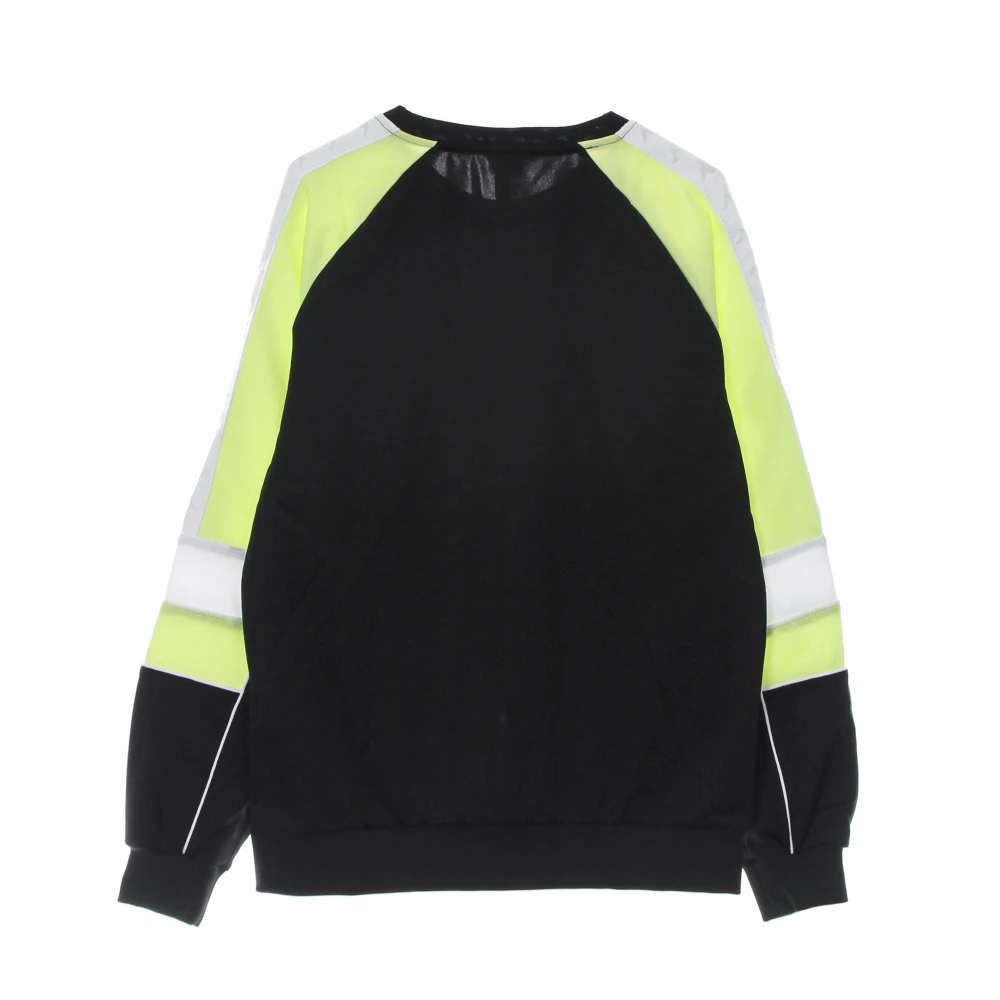 Kappa Lichtgewicht Crewneck Sweatshirt Zwart Groen Black Heren