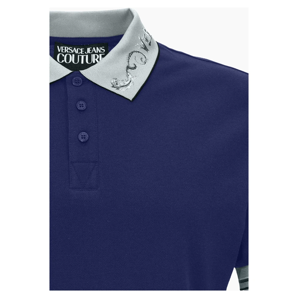Versace Jeans Couture T-shirts en Polos Blue Heren
