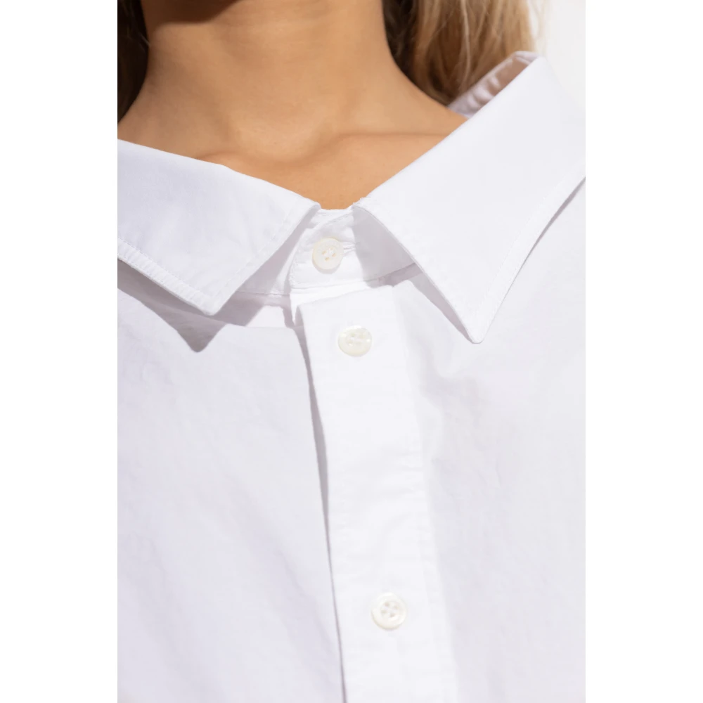 Balenciaga Loszittend overhemd White Dames