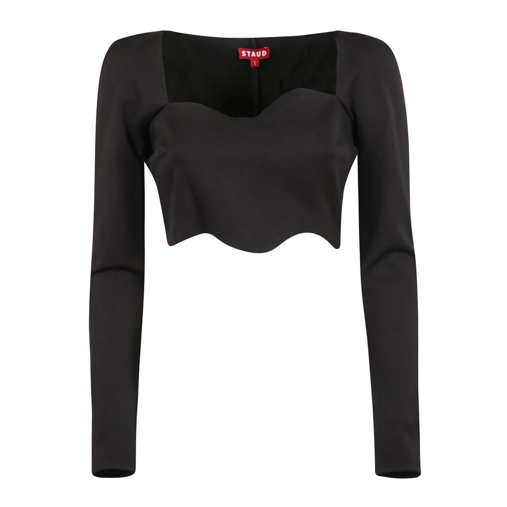 Staud Top met koord detail Black Dames