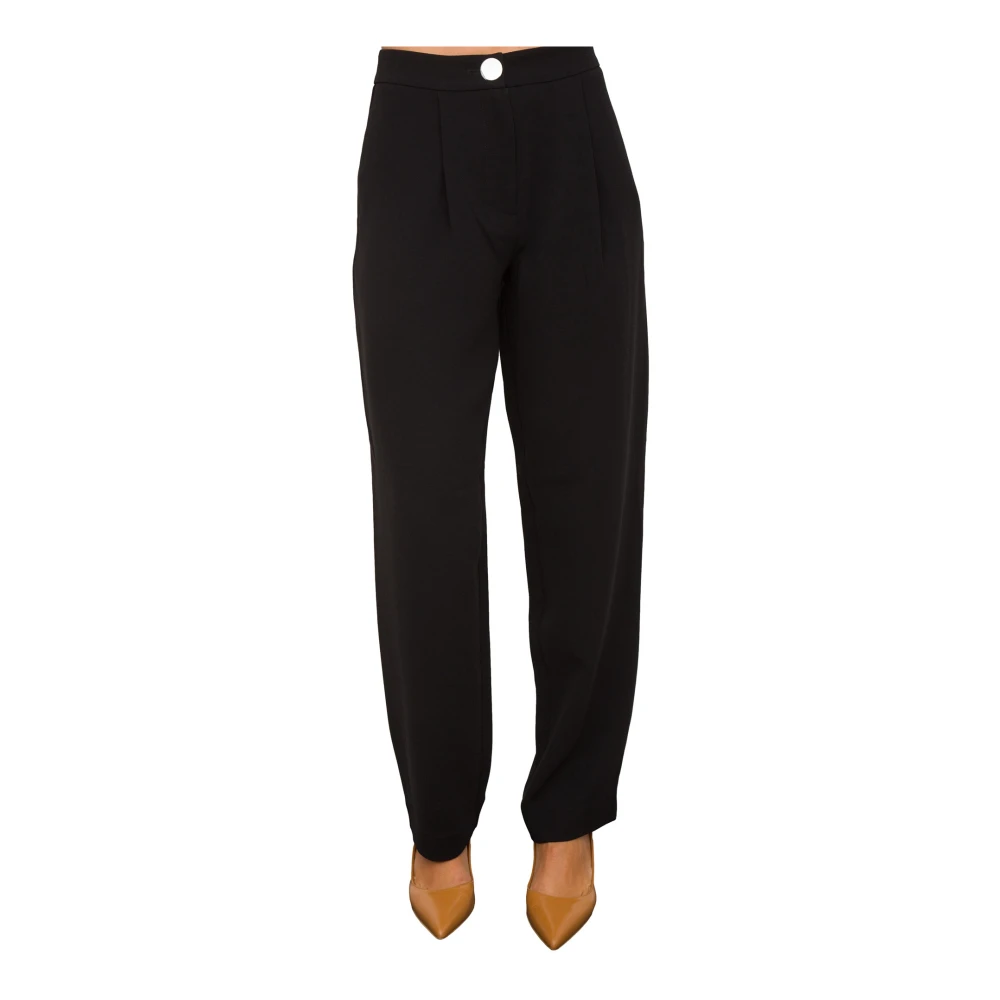 Armani Exchange Zwarte Broek Stijlvol Modieus Trendy Black Dames