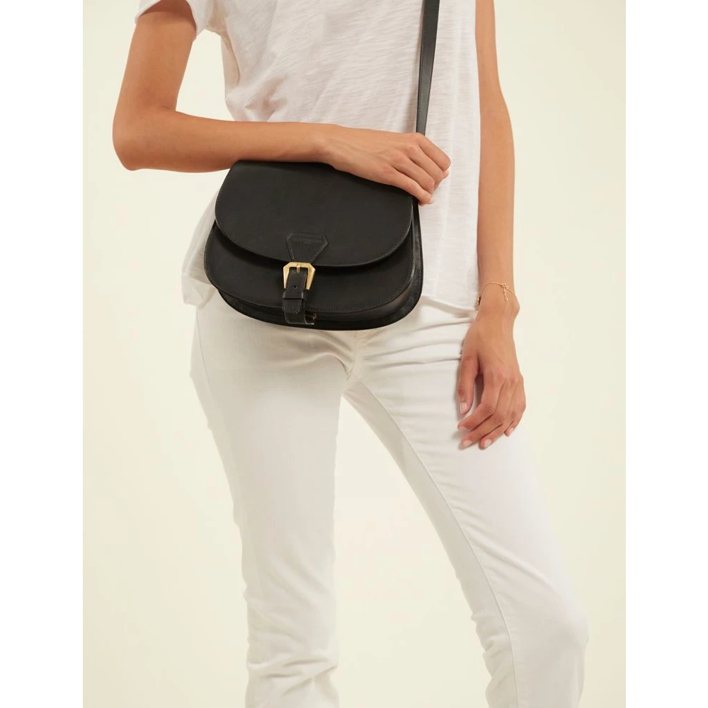 Ines De La Fressange Paris Schoudertas Flaneur Black Dames