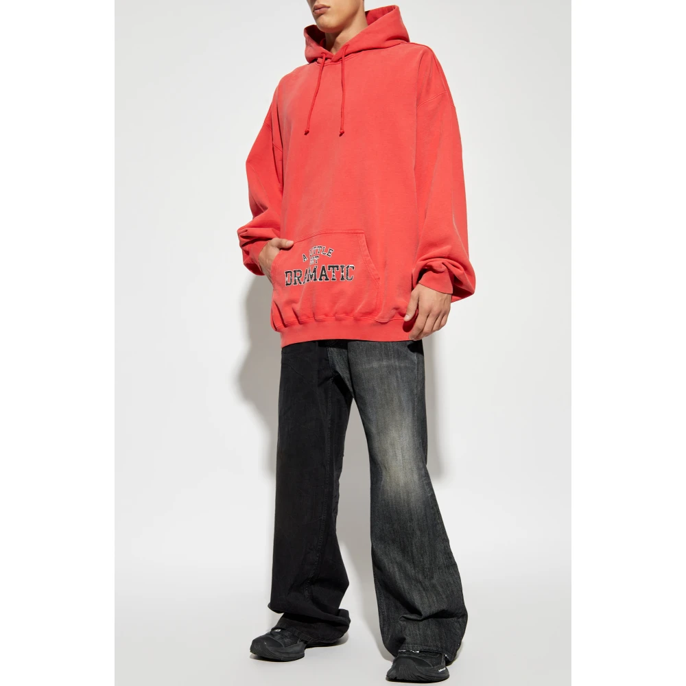 Vetements Hoodie Red Heren