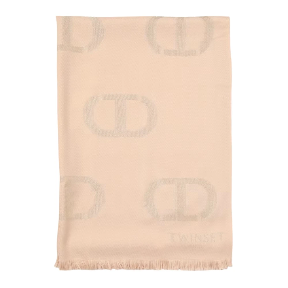 Twinset Elegante Gebreide Stola voor Vrouwen Beige Dames