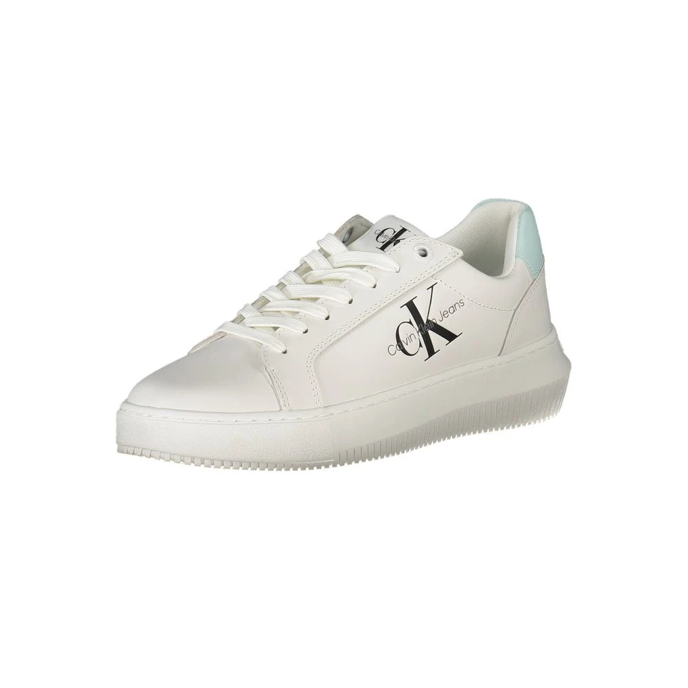 Calvin Klein White Women Sneaker Eco-Conscious Sports Shoes - Female - Sneakers - White - 3 Uk - Shoes