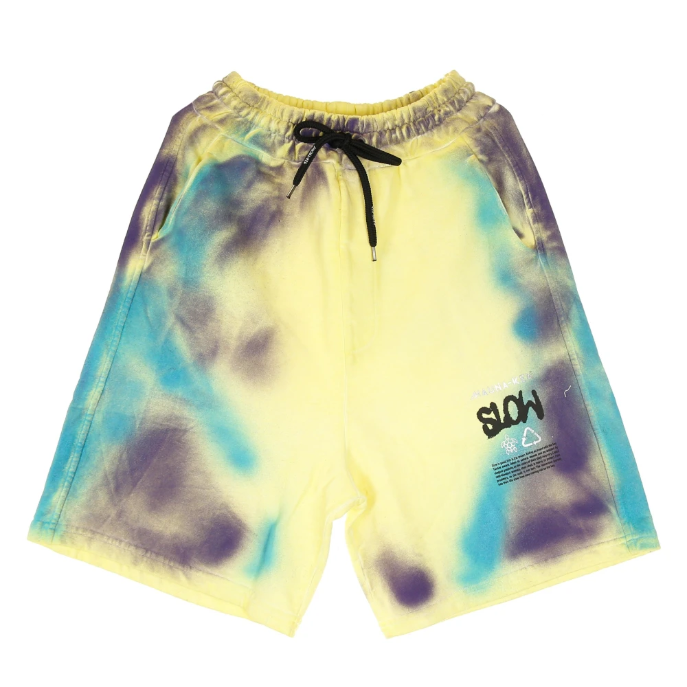 Mauna Kea Gele Heren Trainingspak Shorts Lichtgewicht Katoen Multicolor Heren