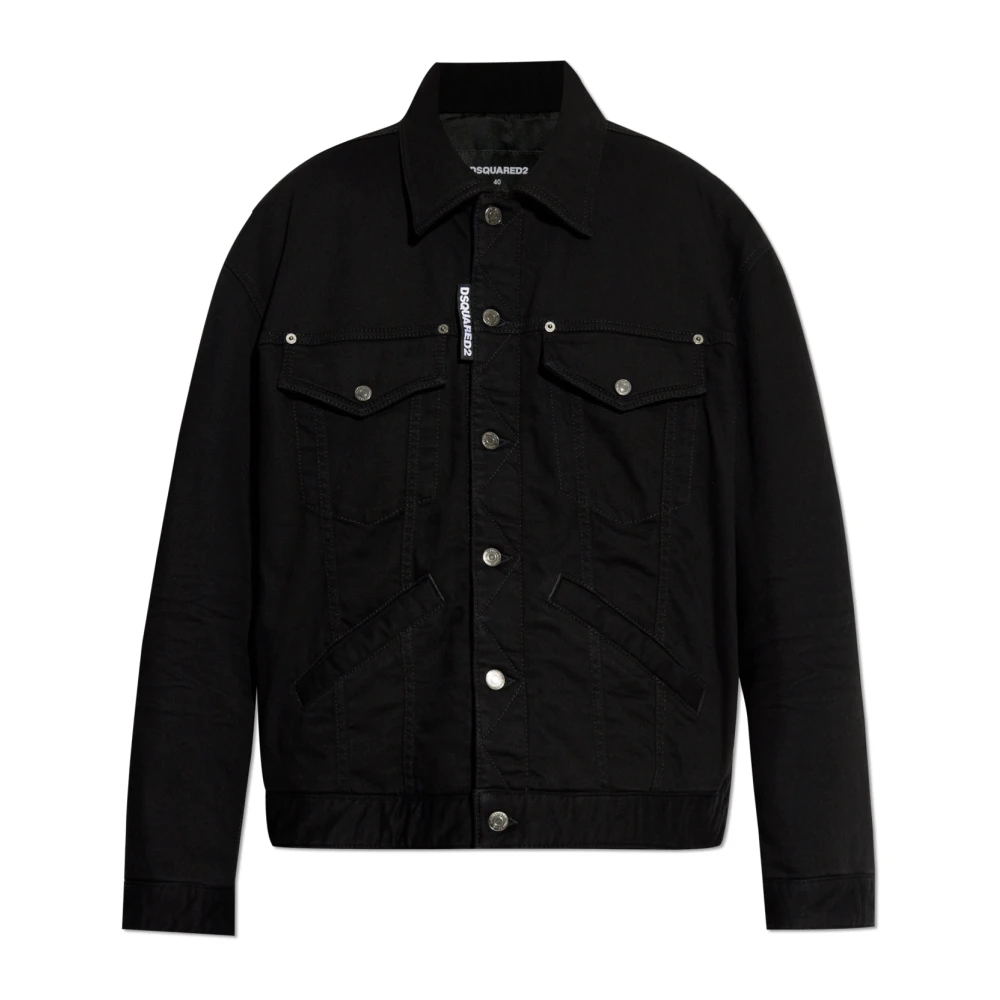 Dsquared2 Denim Jacket - Female - Denim Jackets - Black - 2XL - Jackets