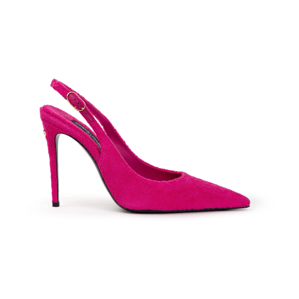 Dolce & Gabbana Women's Pink Pumps, 3 Uk, Fuchsia Sponge Effect Pumps
