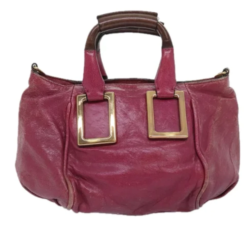 Chloé Pre-owned Leather handbags Pink Dames